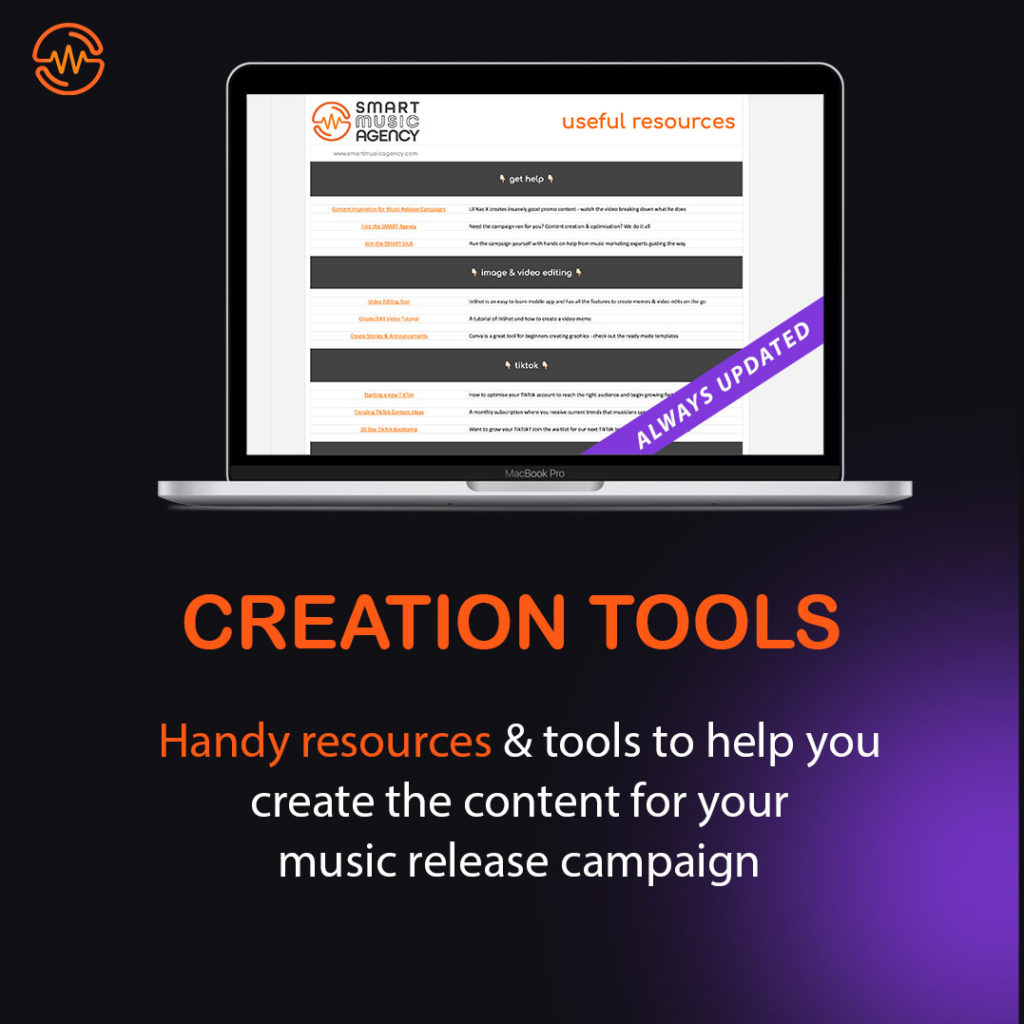 Content Calendar for Music Releases Creation Tools